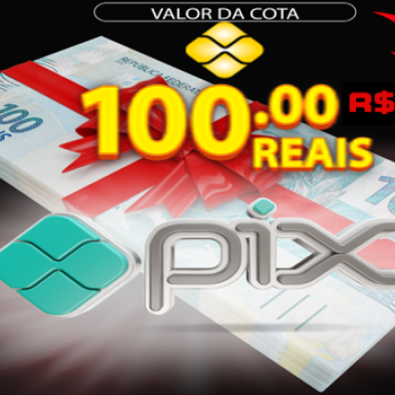 Sorteio Pix na Conta Valor Cem Reais